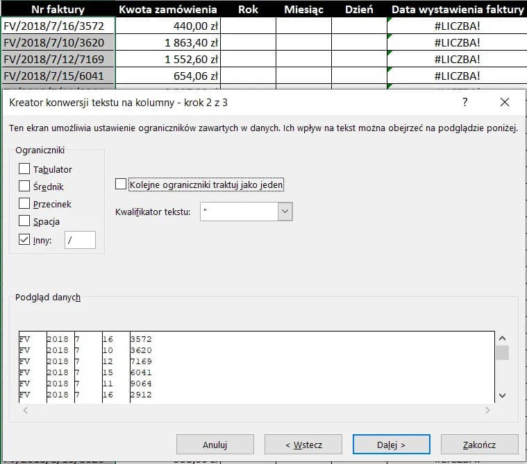 Jak podzielić kolumnę w Excelu i uniknąć najczęstszych błędów